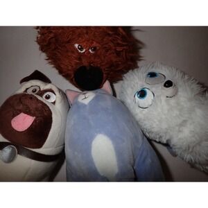 Lot TY The Secret Life Of Pets Plush Mel, Chloe, Gidget, Duke Dog cat
